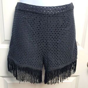 LOVE RICHE Fringe Shorts 